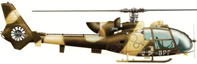 Profil couleur du Aérospatiale SA.342 Gazelle