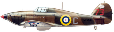 Profil couleur du Hawker  Hurricane