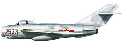 Profil couleur du Mikoyan-Gurevich MiG-17  ‘Fresco’