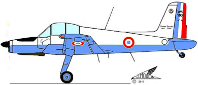 Profil couleur du Morane-Saulnier MS.1500 Epervier