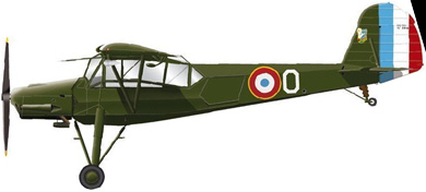 Profil couleur du Morane-Saulnier MS.500 Criquet