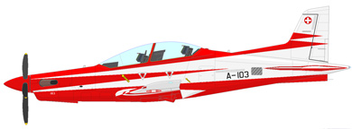 Profil couleur du Pilatus PC-21