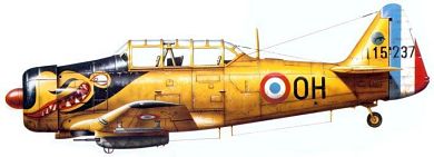 Profil couleur du North American T-6 Texan