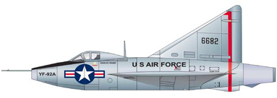 Profil couleur du Convair XF-92