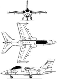 Plan 3 vues du AMX International  AMX