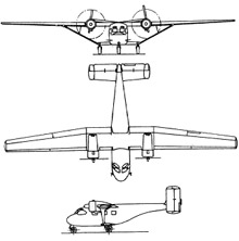 Plan 3 vues du Antonov An-14 Pchelka 'Clod'