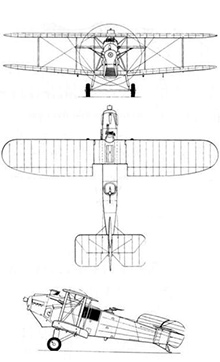 Plan 3 vues du Avro Bison