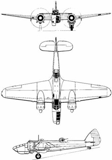 Plan 3 vues du Bristol Bolingbroke