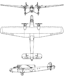 Plan 3 vues du Bristol  Bombay