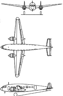 Plan 3 vues du Breguet Br.500 Colmar