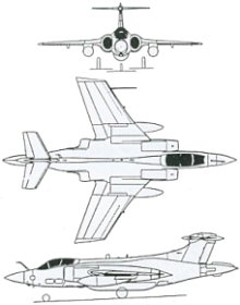 Plan 3 vues du Blackburn B-103 Buccaneer