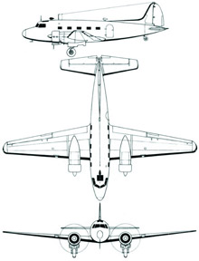 Plan 3 vues du Casa C-201 Alcotàn & C-202 Halcón