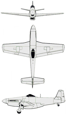 Plan 3 vues du Commonwealth CA-15 Kangaroo