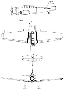 Plan 3 vues du FMA I.Ae. DL-22