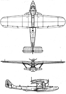 Plan 3 vues du Dornier Do 18