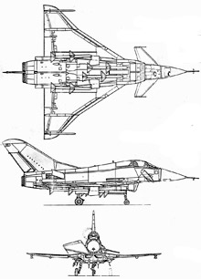 Plan 3 vues du British Aerospace EAP