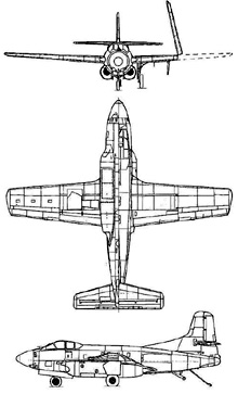 Plan 3 vues du Douglas F3D Skyknight