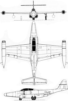 Plan 3 vues du Northrop F-89 Scorpion