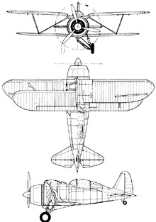 Plan 3 vues du Can-Car/Gregor FDB-1