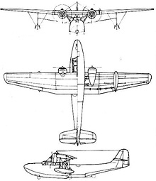 Plan 3 vues du Aichi H9A