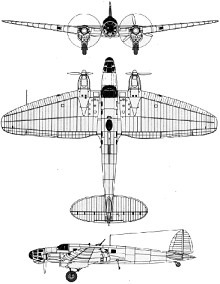 Plan 3 vues du Heinkel He 111