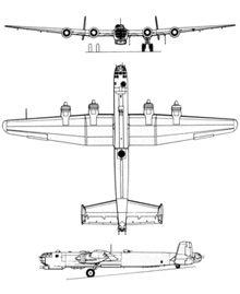 Plan 3 vues du Heinkel He 274