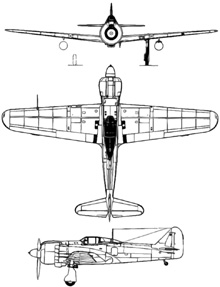 Plan 3 vues du Kawasaki Ki-100