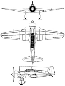 Plan 3 vues du Mitsubishi Ki-15/C5M Karigane 'Babs'