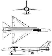 Plan 3 vues du Lavotchkin La-250 Anaconda