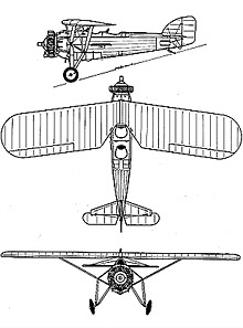 Plan 3 vues du Morane-Saulnier MS.230