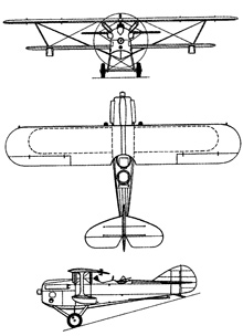 Plan 3 vues du Levasseur PL.5