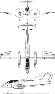 Plan 3 vues du FMA IA 58 Pucarà