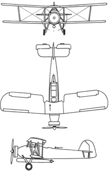 Plan 3 vues du Fairey Swordfish