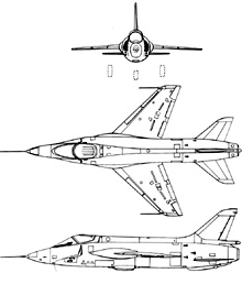 Plan 3 vues du Breguet Br.1001 Taon