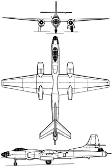 Plan 3 vues du Tupolev Tu-14/Tu-73  ‘Bosun’