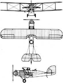 Plan 3 vues du Westland  Wapiti