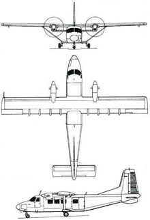 Plan 3 vues du Harbin Y-12