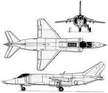 Plan 3 vues du Yakovlev Yak-38  ‘Forger’