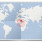 Cocardes des pays d'Afrique Centrale