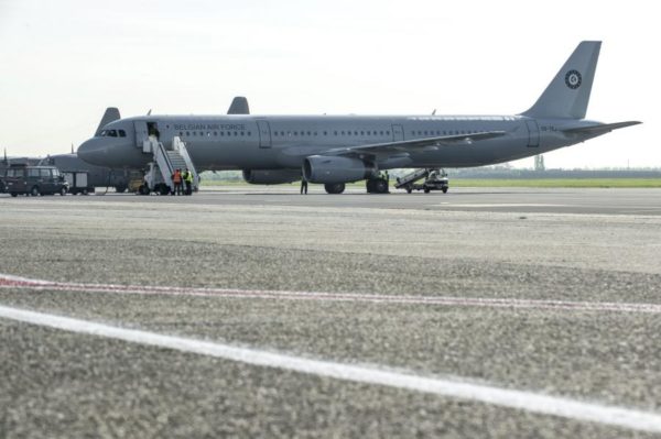 L'A321 de la Composante Air sur le tarmac de Melsbroek.