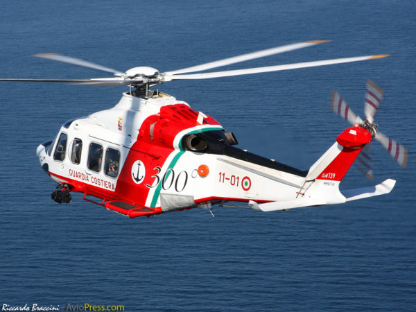 Nouvelle génération d'hélicoptère de secours l'AgustaWestland AW.139.