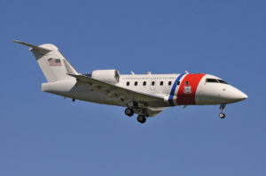 Bombardier VC-143 en approche à l'aéroport international de Washington-DC.