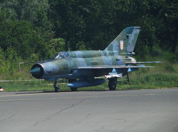 MiG-21 Fishbed de chasse.