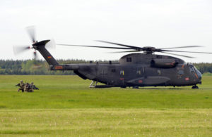 Toujours aussi impressionnant malgré son âge, le CH-53G allemand.